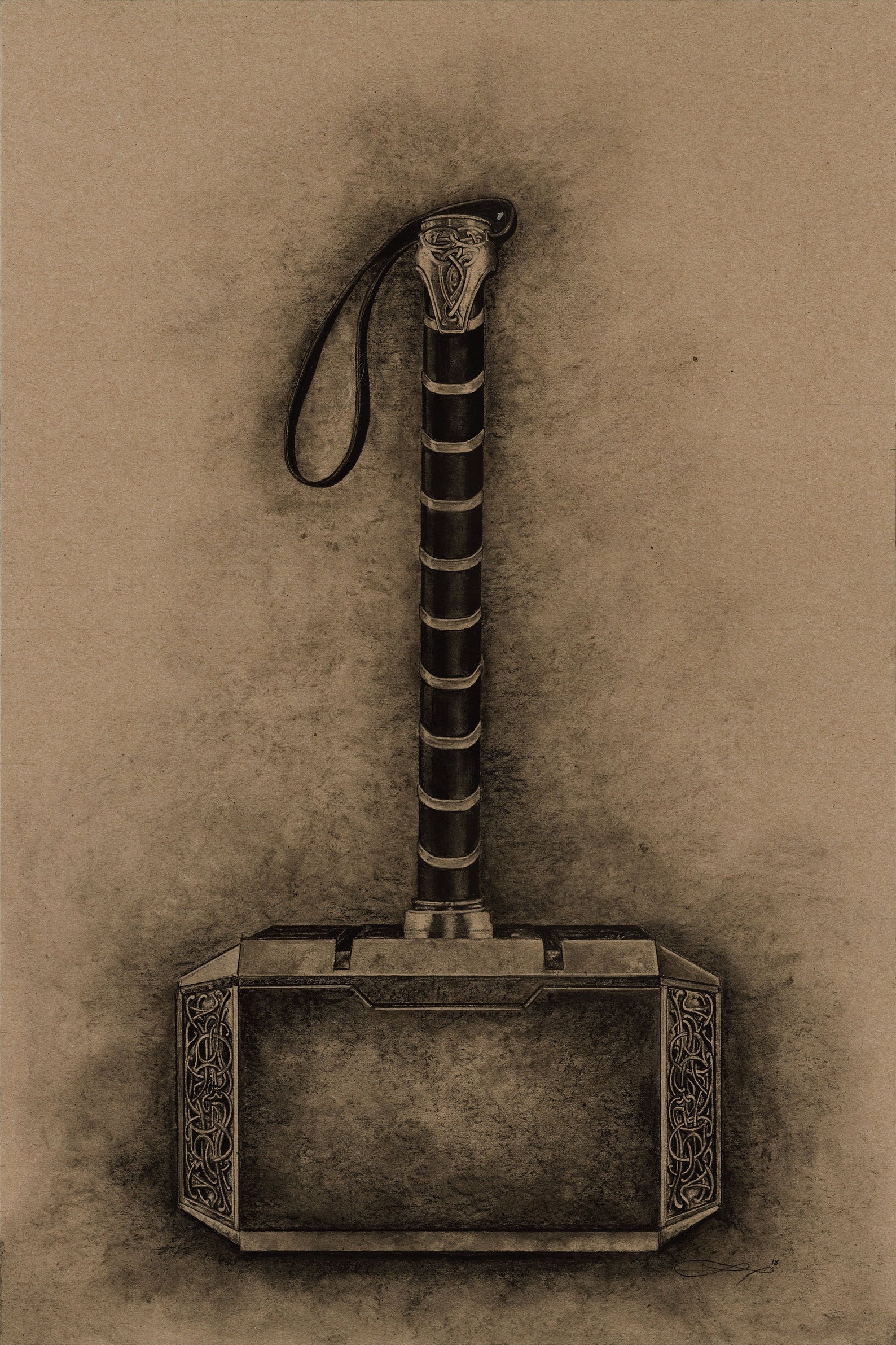 Pin by Elodie Klein on Dies und Das | Hammer drawing, Thors hammer, Art  sketch ideas